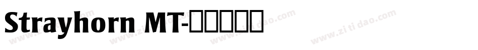 Strayhorn MT字体转换